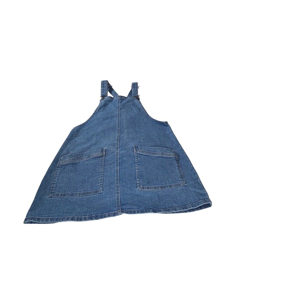 No Boundaries Girls Denim Pinafore Dress‎ Bib Overalls Blue Size S 3-5 - Picture 3 of 6